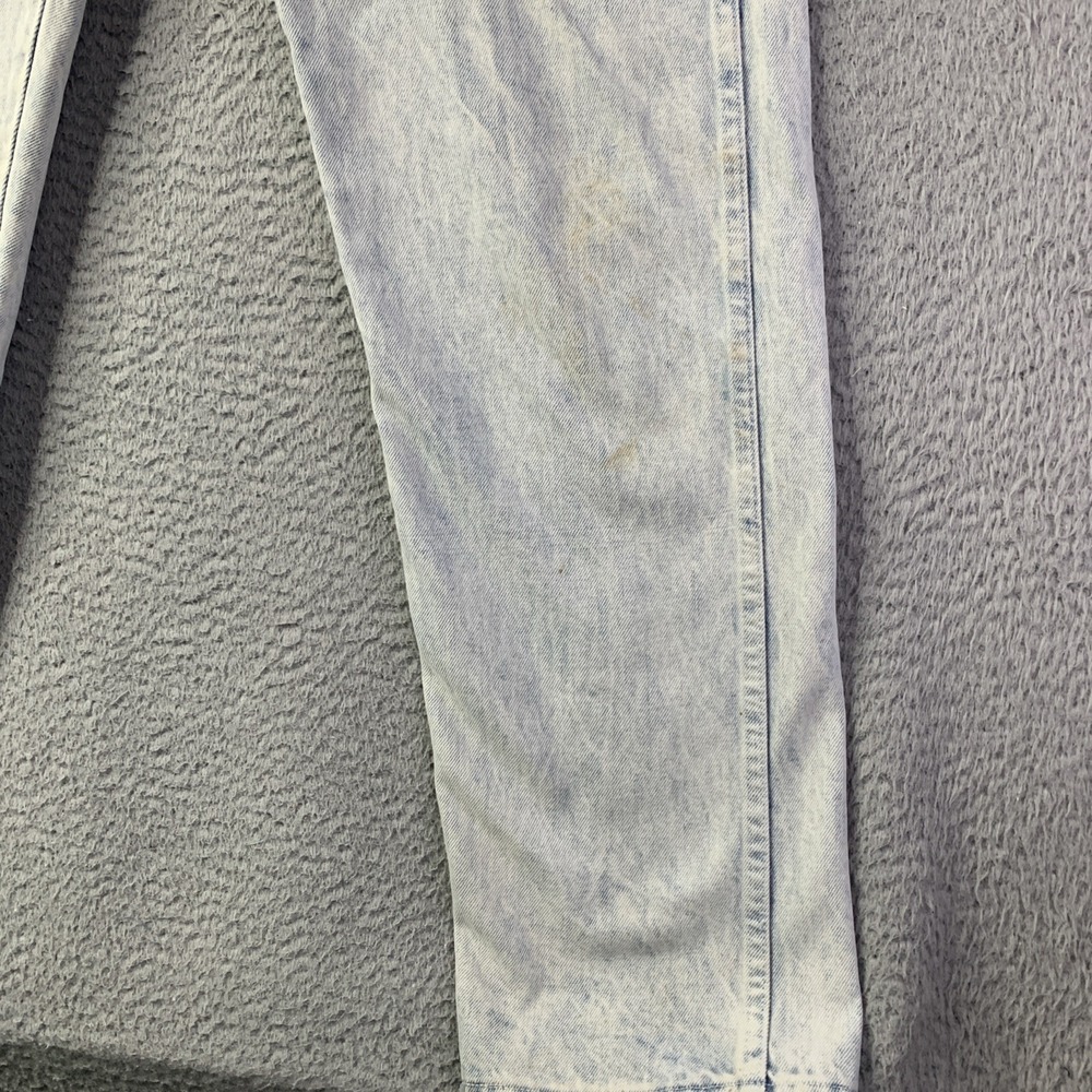 Vintage 1980s Wrangler Acid Wash Jeans Size 34x32 (32x29) Made In USA - Picture 2 of 16